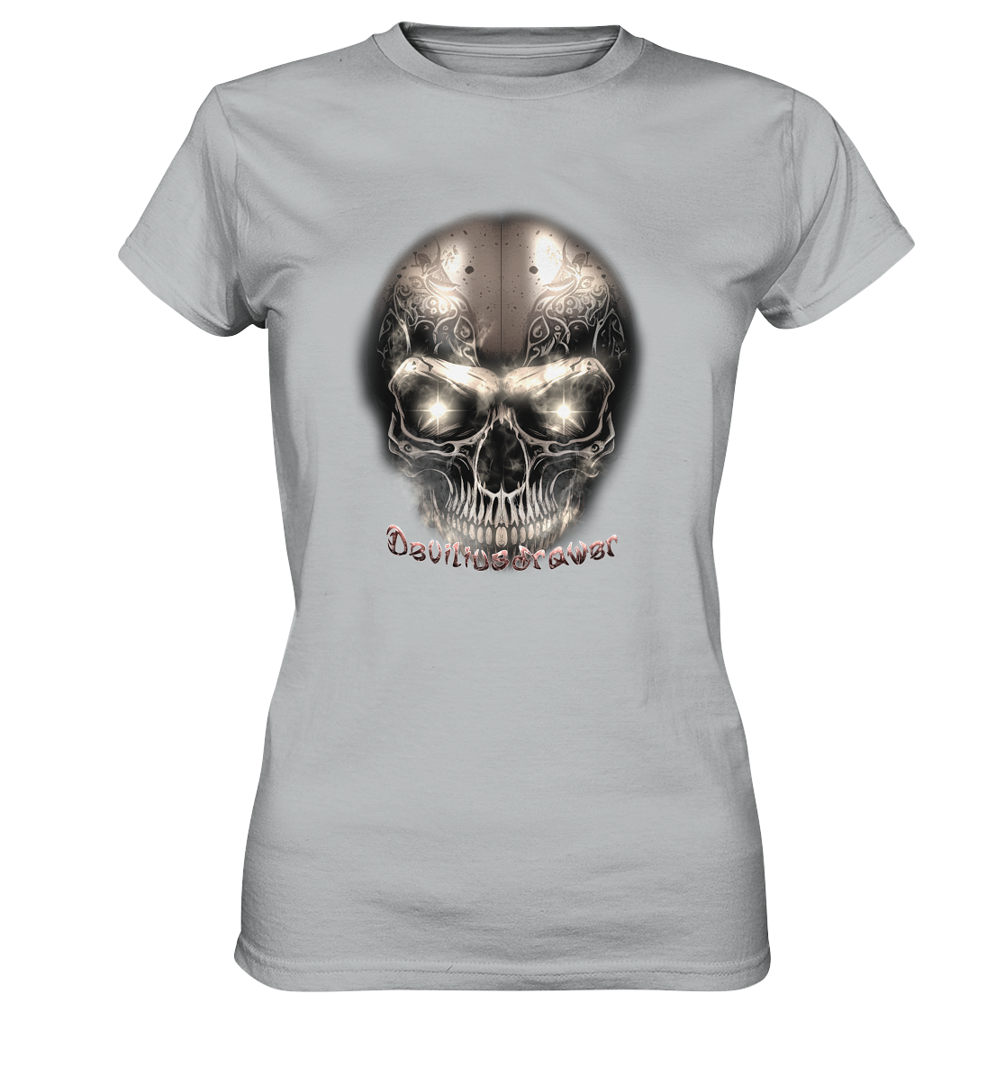 Deviliusdrawer Fire Skeleton Iron - Ladies Premium Shirt