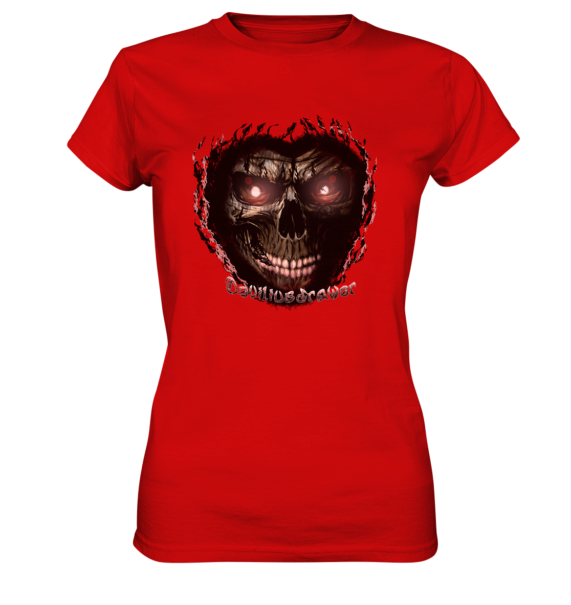 Deviliusdrawer Glow Skeleton - Ladies Premium Shirt