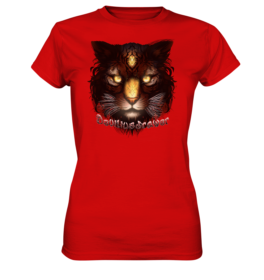 Deviliusdrawer Gold Tigercat - Ladies Premium Shirt