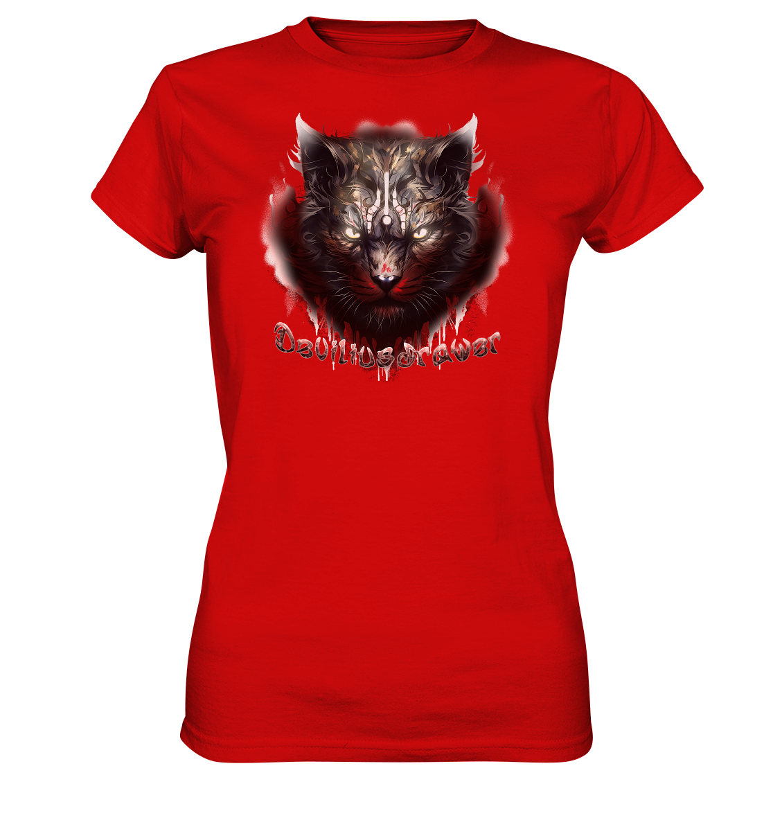 Deviliusdrawer Angry Badass - Ladies Premium Shirt