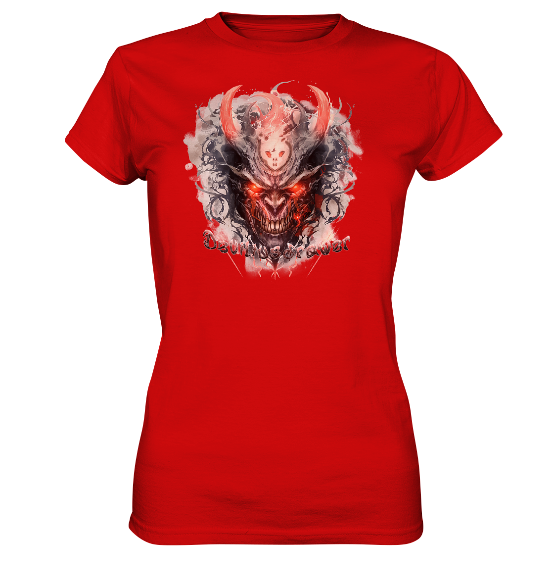 Deviliusdrawer Red Horn Devil - Ladies Premium Shirt