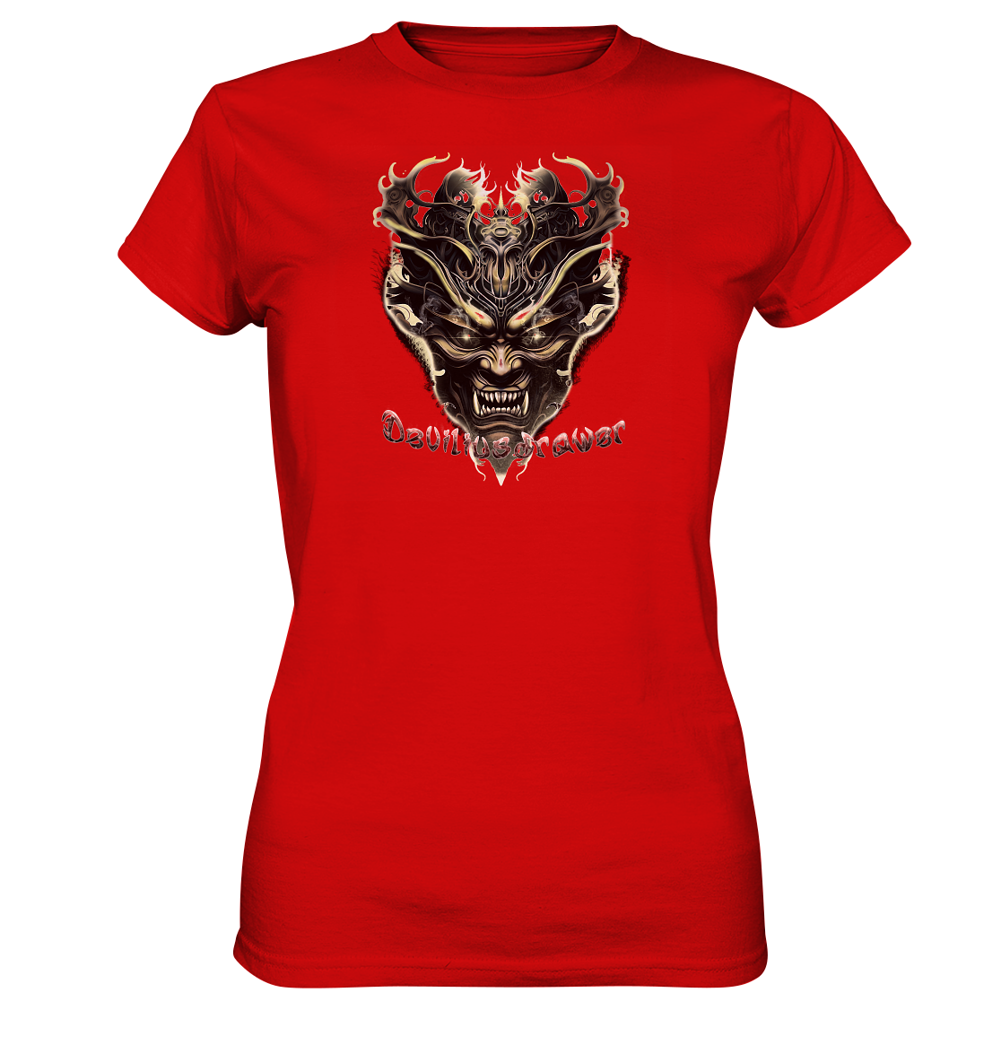 Deviliusdrawer Golden Demon Vampire - Ladies Premium Shirt