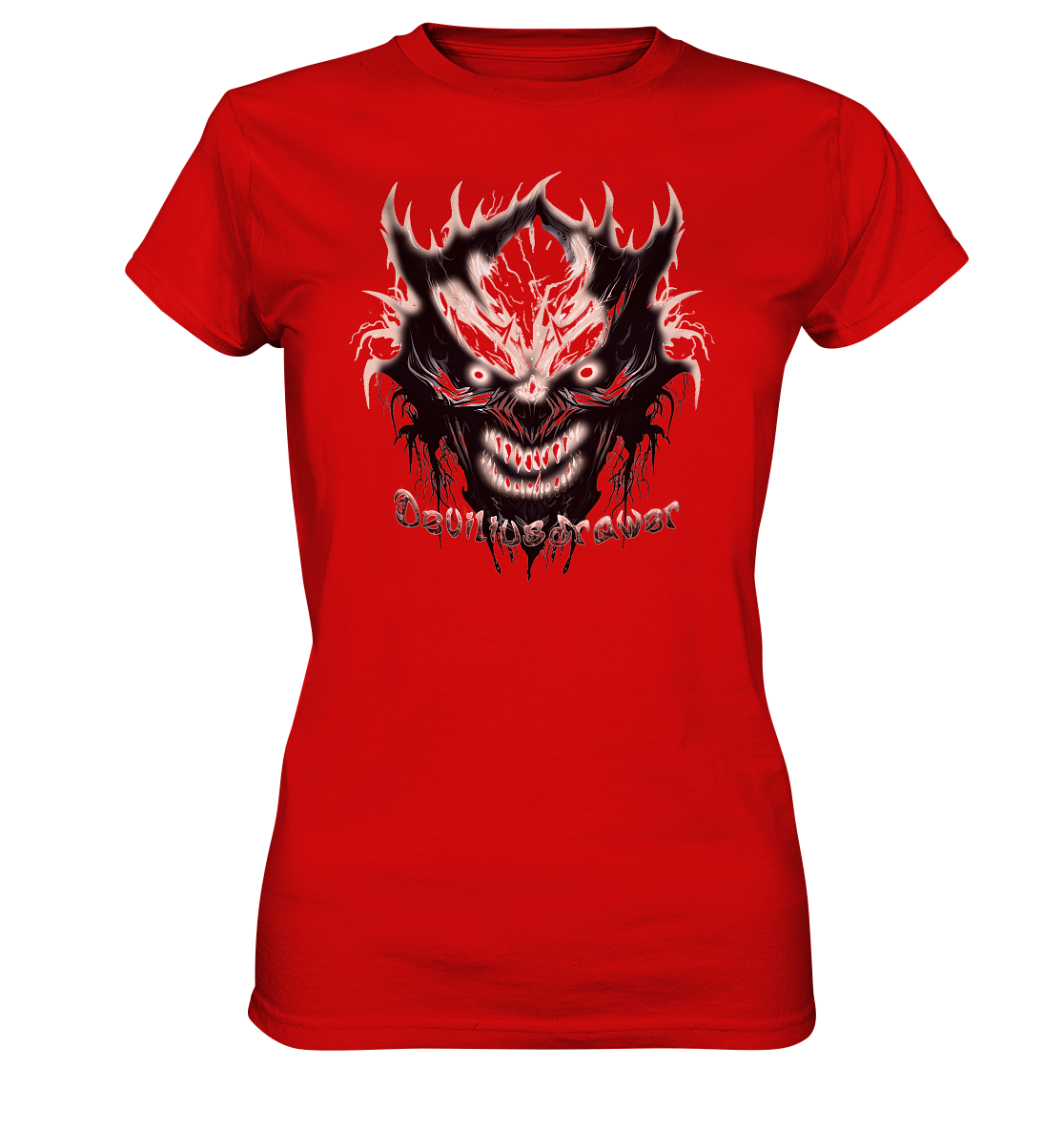 Deviliusdrawer Crazy Glow Devil - Ladies Premium Shirt