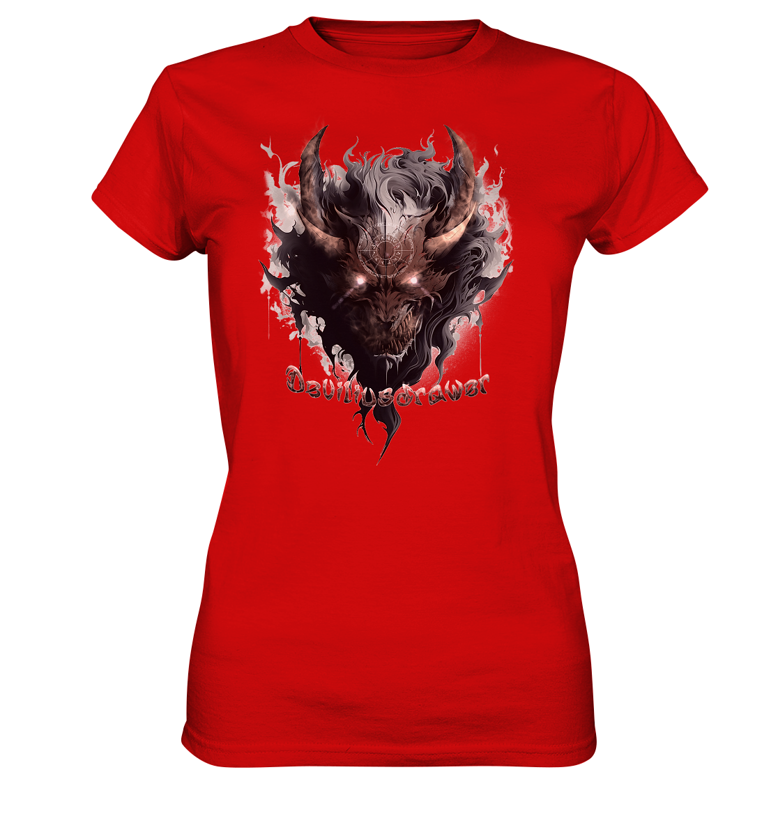 Deviliusdrawer Magic Redeyed Demon - Ladies Premium Shirt
