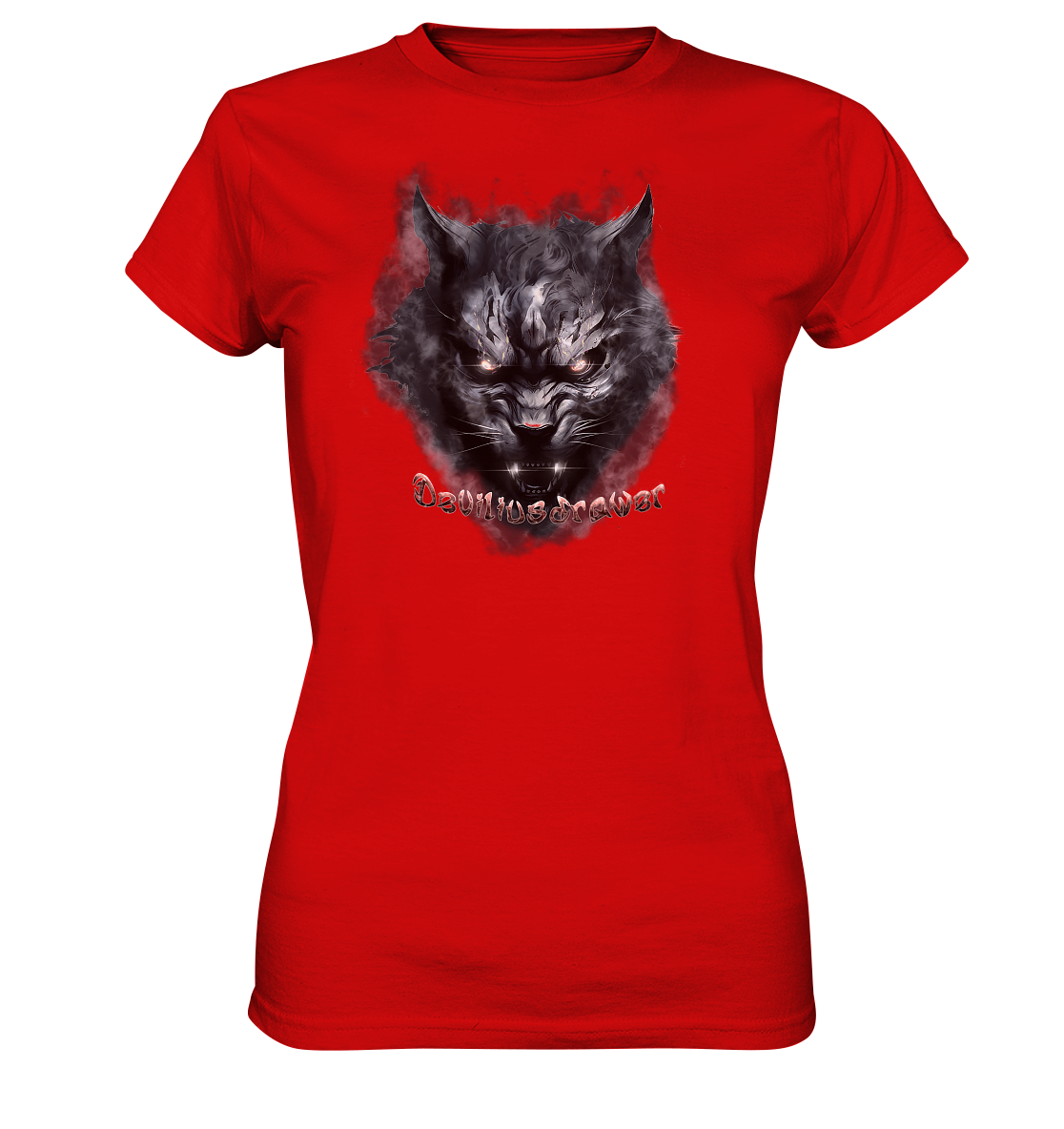 Deviliusdrawer Dark Beast Tiger  - Ladies Premium Shirt