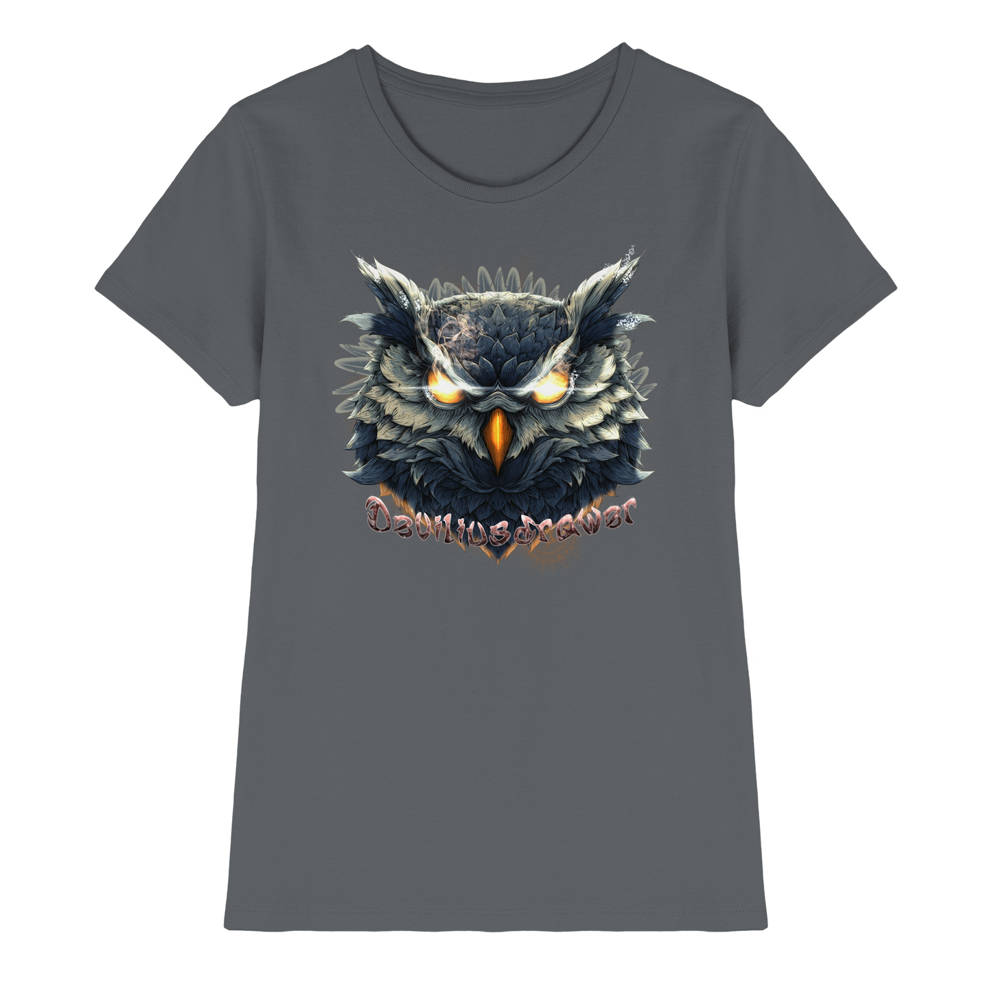 Deviliusdrawer Dark Fire Owl - Ladies Premium Shirt