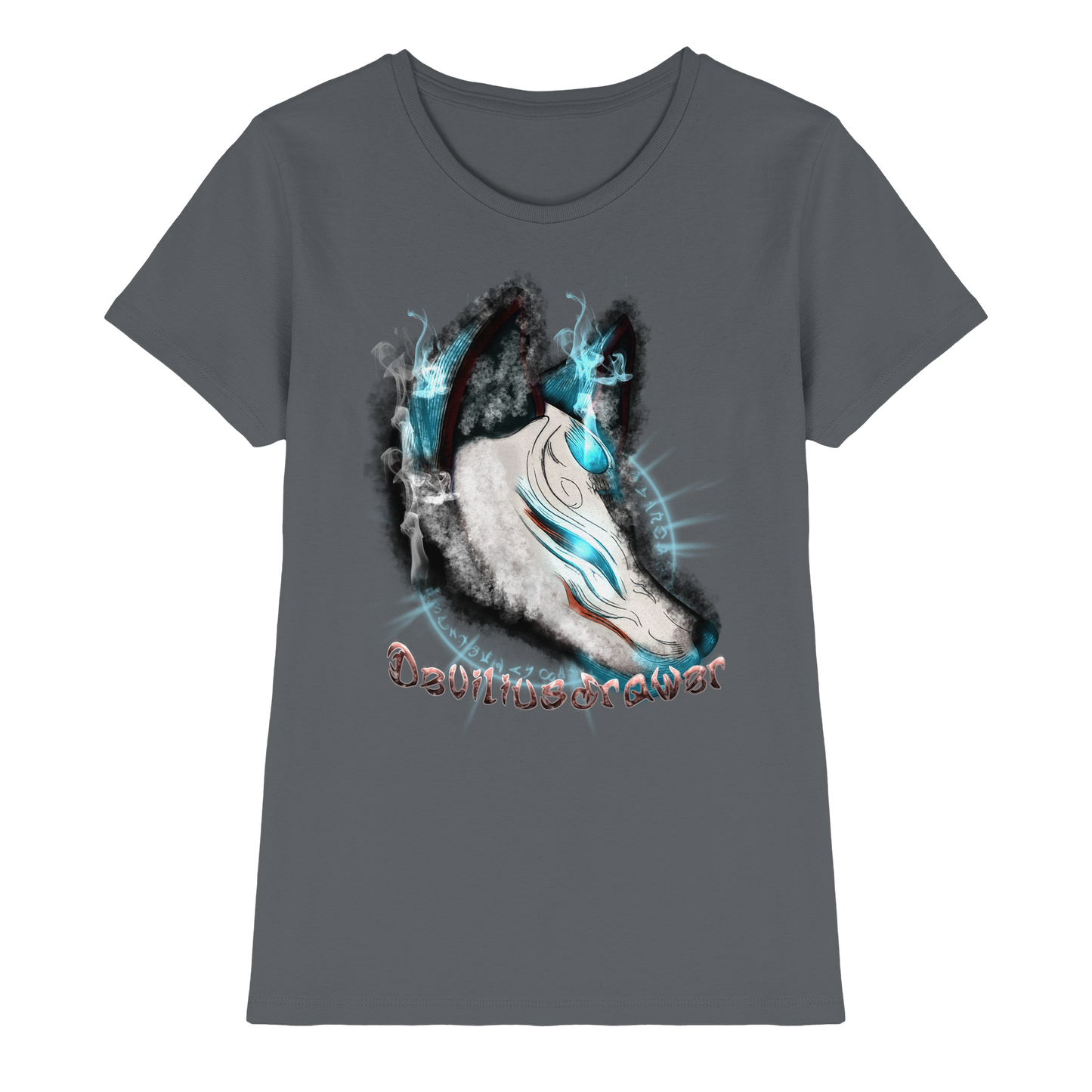 Deviliusdrawer Darkness Kitsune - Ladies Premium Shirt