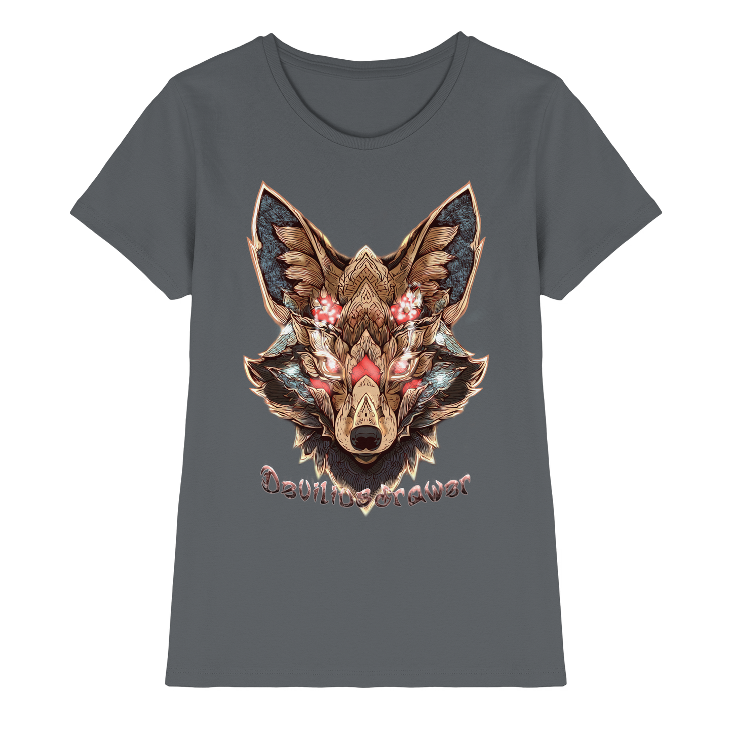 Deviliusdrawer Cristal Kitsune - Ladies Premium Shirt