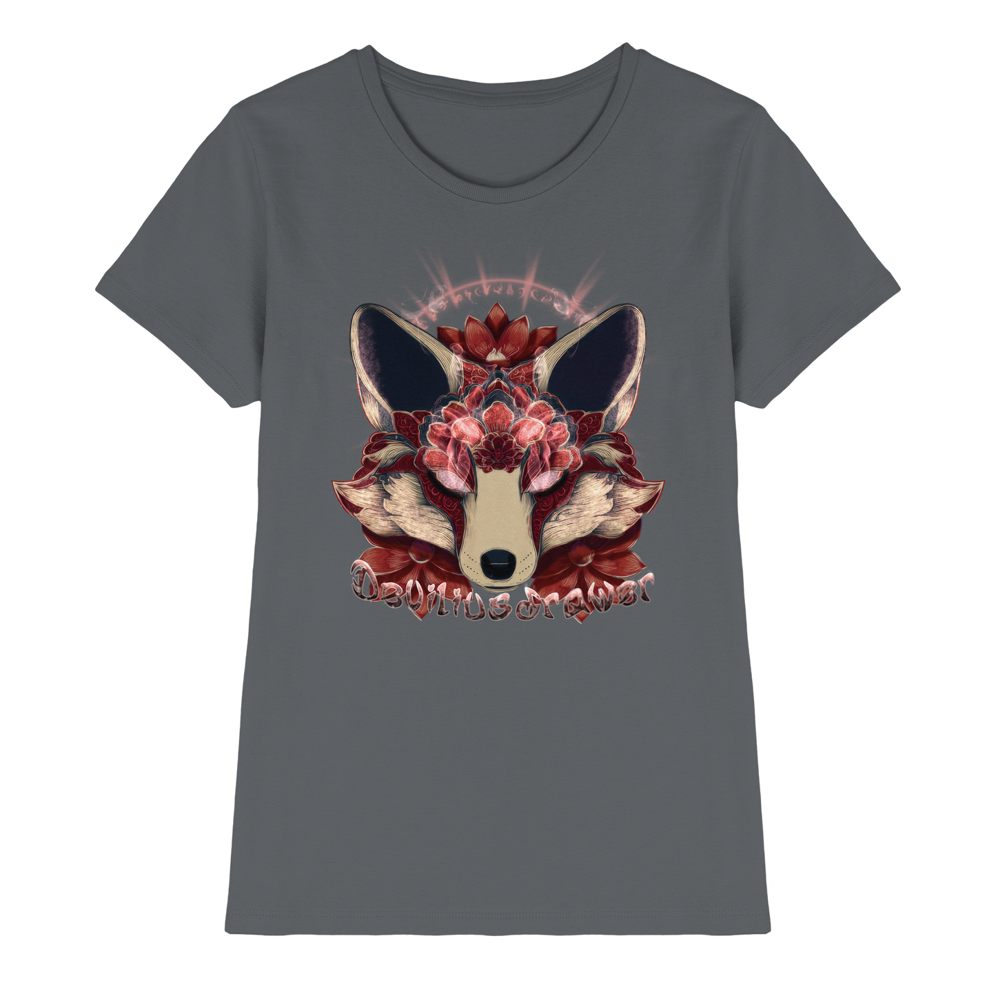 Deviliusdrawer Fire Kitsune - Ladies Premium Shirt
