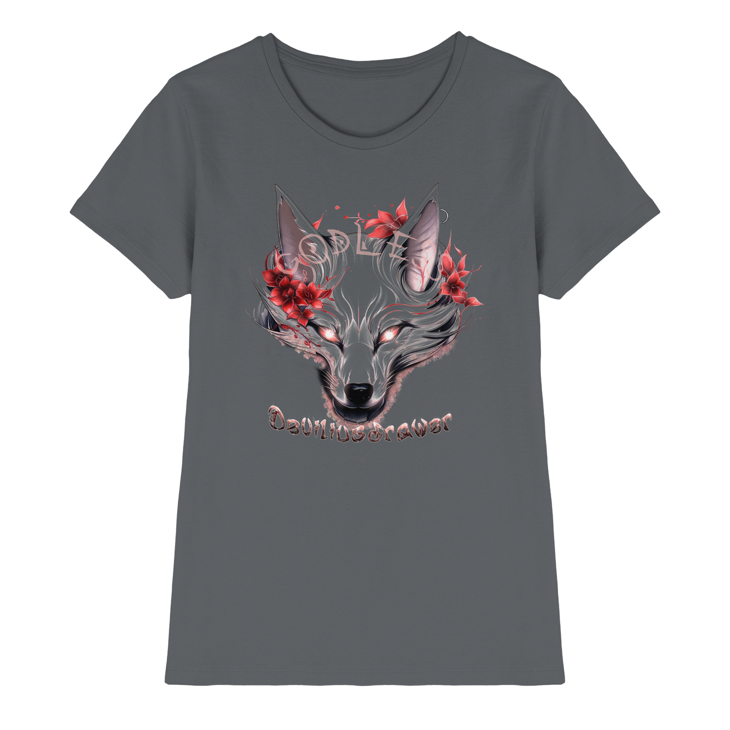 Deviliusdrawer Kitsune Wolf - Ladies Premium Shirt