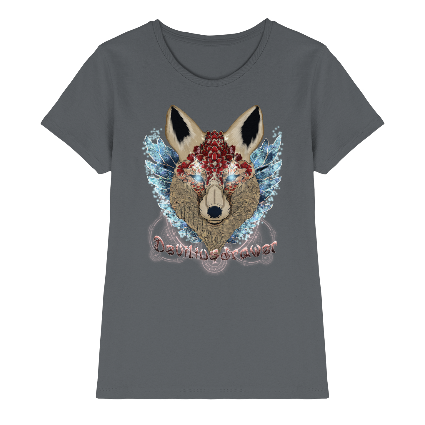 Deviliusdrawer Diamond Kitsune - Ladies Premium Shirt