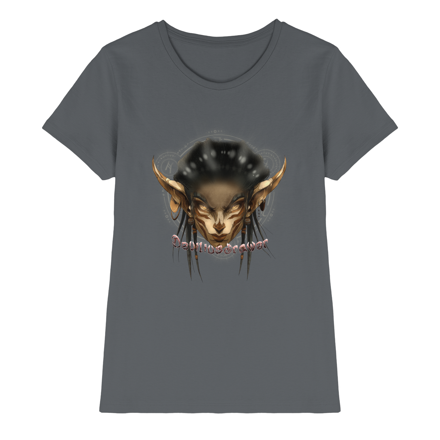 Deviliusdrawer Gold Magician Elf - Ladies Premium Shirt