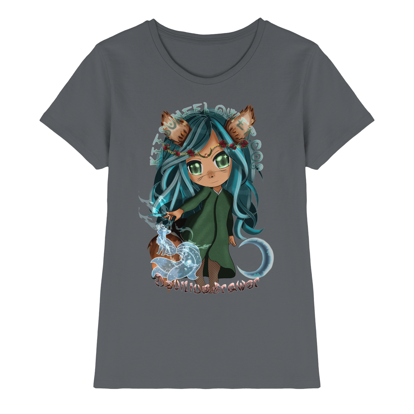 Deviliusdrawer Kitsuneflower - Ladies Premium Shirt