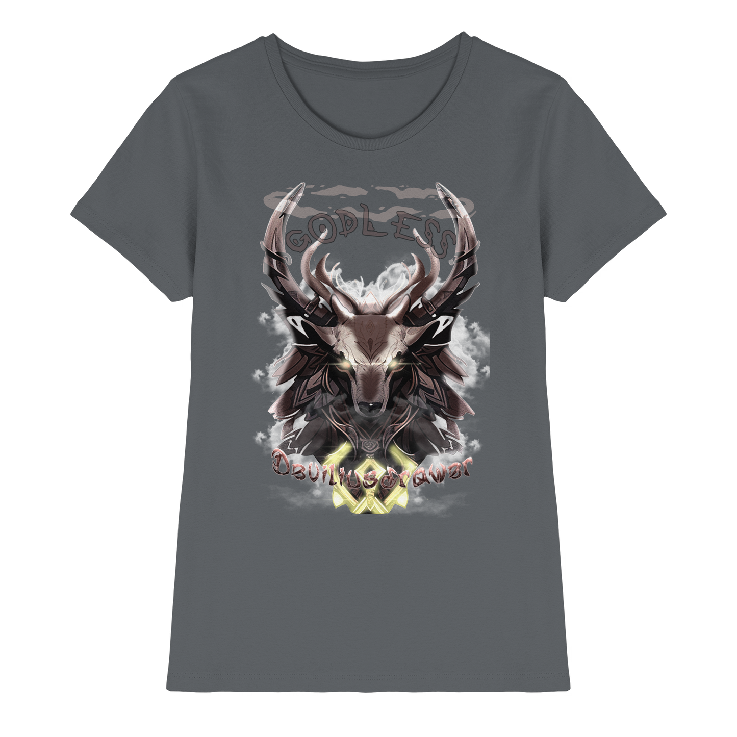 Deviliusdrawer Godless Deer - Ladies Premium Shirt
