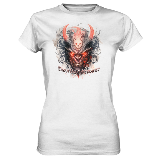 Deviliusdrawer Red Horn Devil - Ladies Premium Shirt