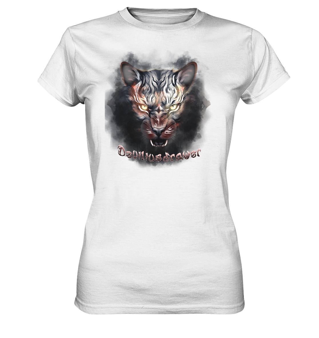 Deviliusdrawer Smoke Tiger - Ladies Premium Shirt