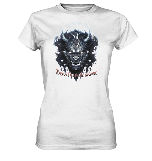 Deviliusdrawer Dark Wolf Mask - Ladies Premium Shirt