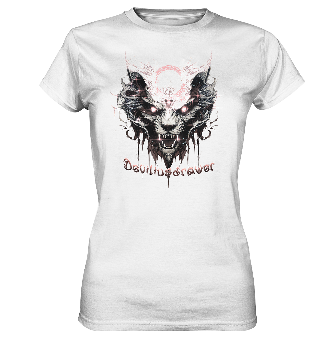 Deviliusdrawer Demonic Glow Cat - Ladies Premium Shirt