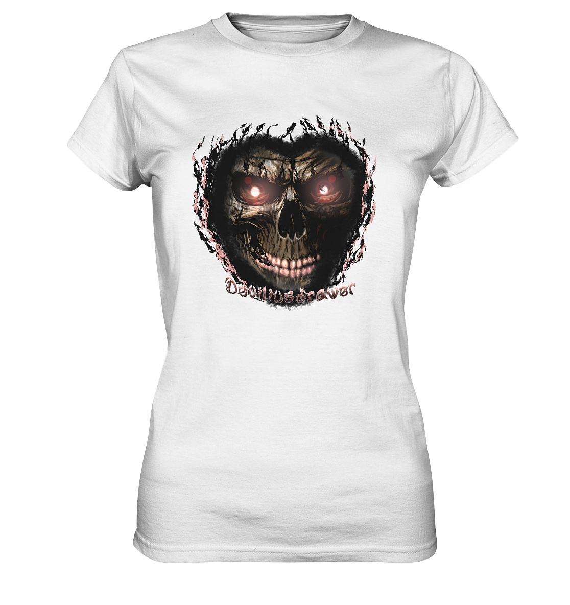 Deviliusdrawer Glow Skeleton - Ladies Premium Shirt