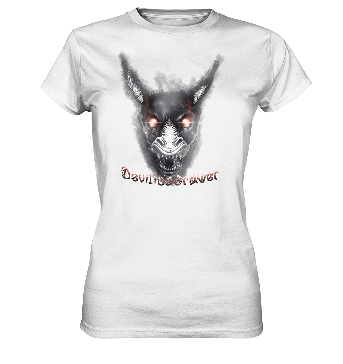 Deviliusdrawer Evil Donkey - Ladies Premium Shirt