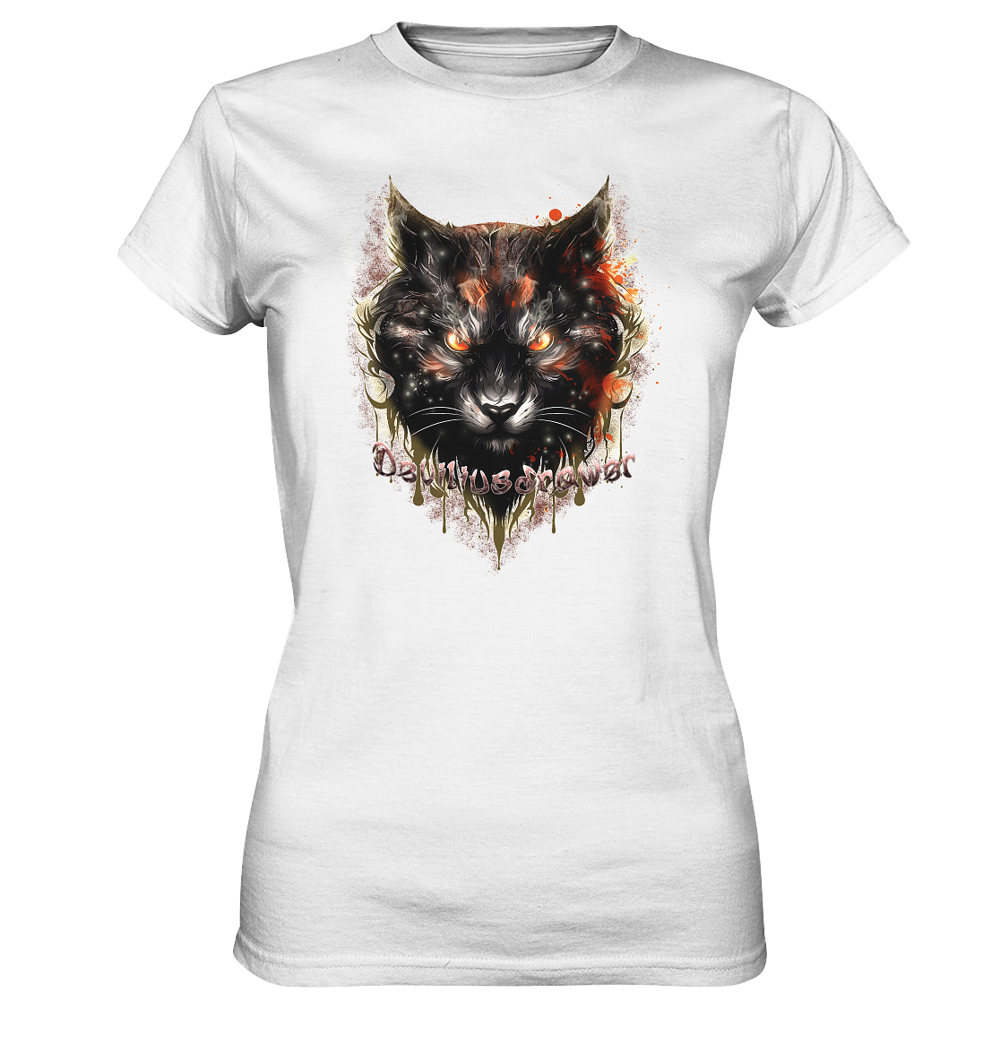 Deviliusdrawer Red Devil Cat - Ladies Premium Shirt
