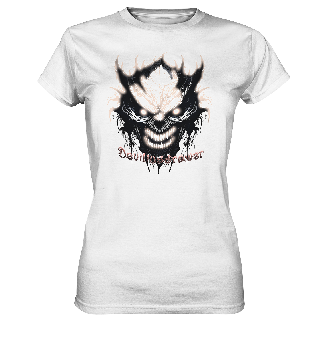Deviliusdrawer Crazy Glow Devil - Ladies Premium Shirt