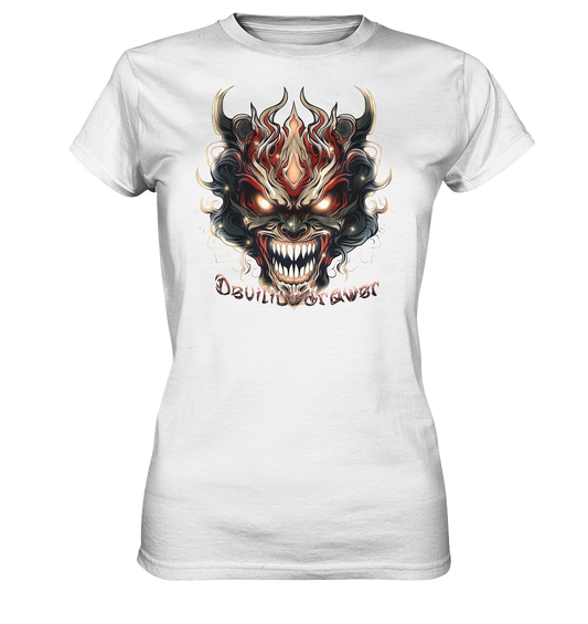 Deviliusdrawer Evil Vamp Mask - Ladies Premium Shirt