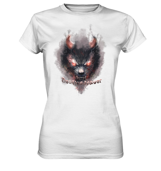 Deviliusdrawer Red Smoked Cat - Ladies Premium Shirt