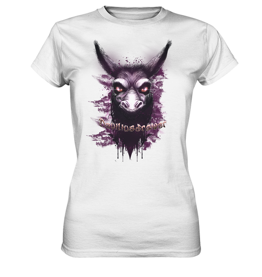 Deviliusdrawer Purple Donkey - Ladies Premium Shirt
