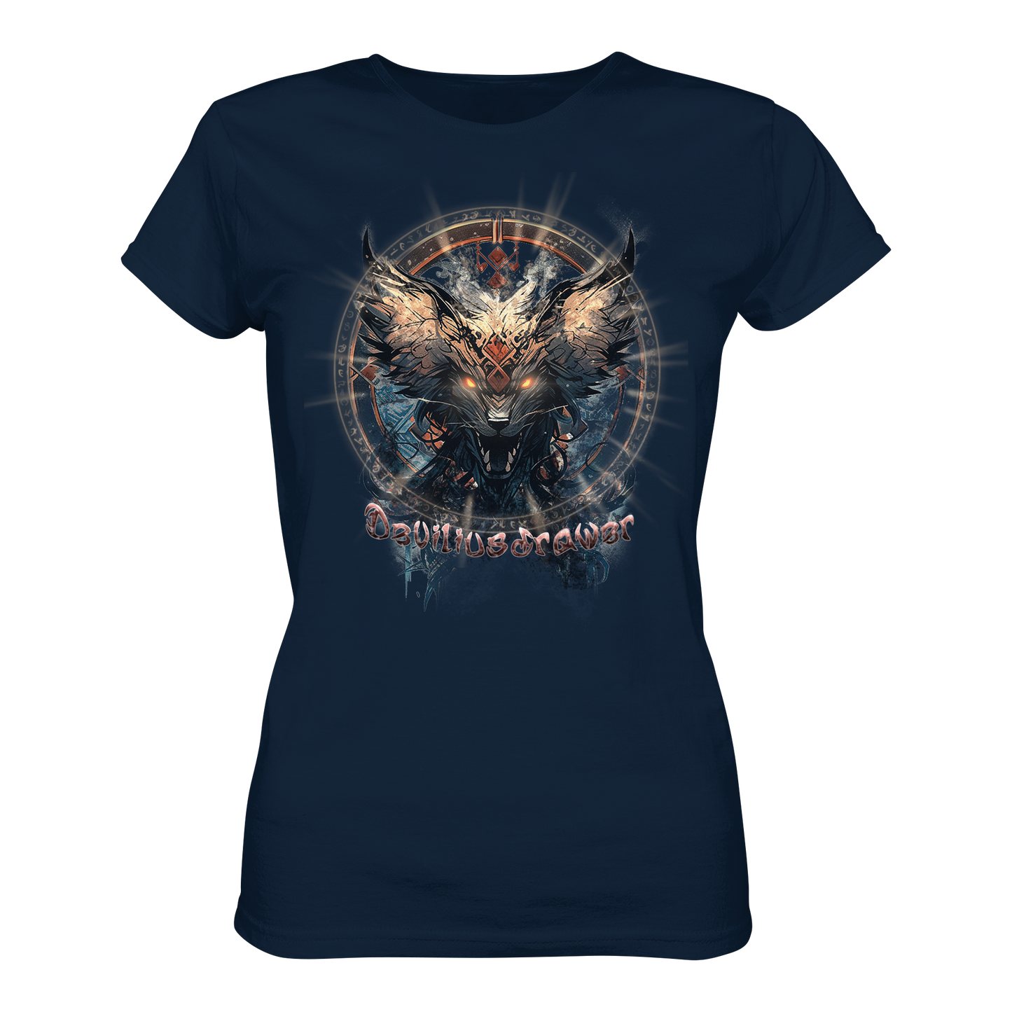 Deviliusdrawer Dark Magic Wolf - Ladies Premium Shirt