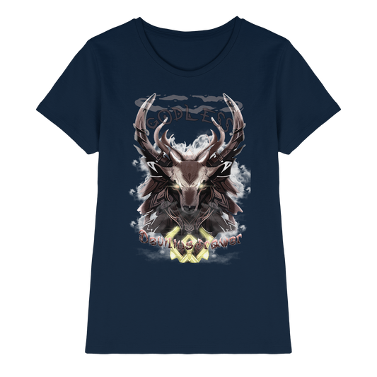 Deviliusdrawer Godless Deer - Ladies Premium Shirt