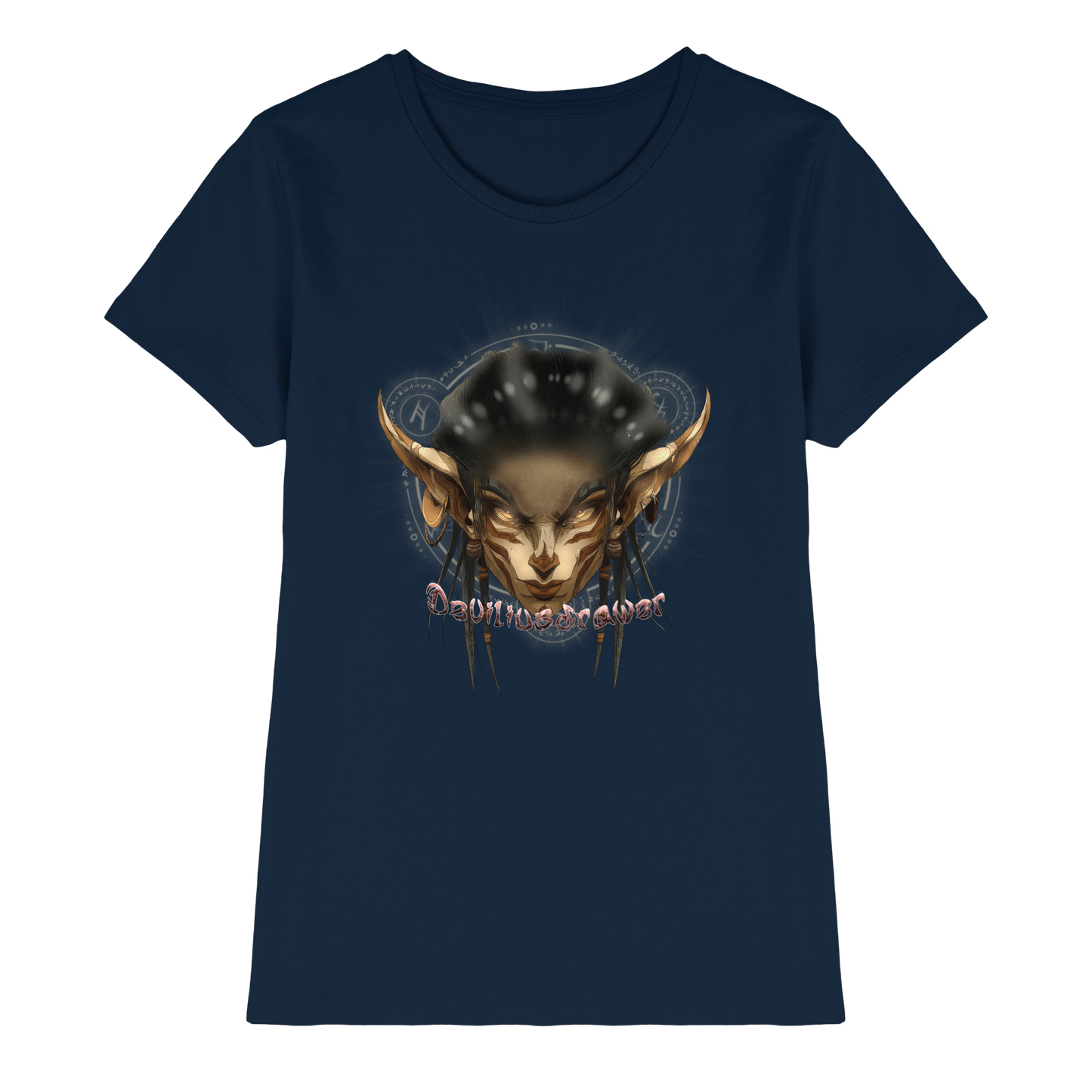 Deviliusdrawer Gold Magician Elf - Ladies Premium Shirt