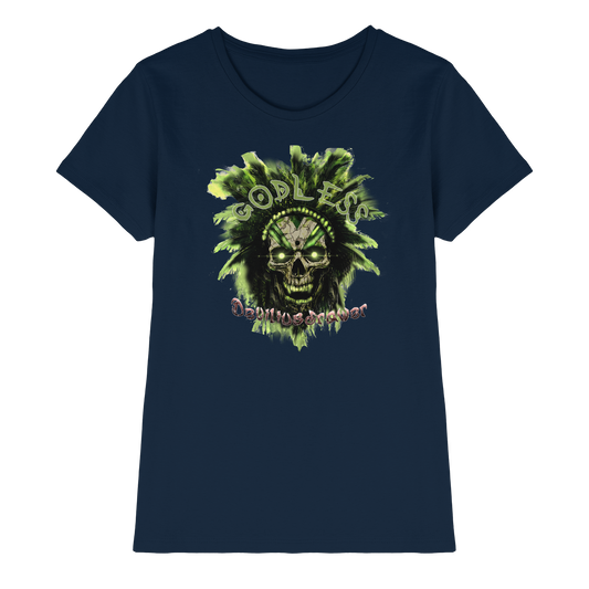 Deviliusdrawer Godless Skull - Ladies Premium Shirt