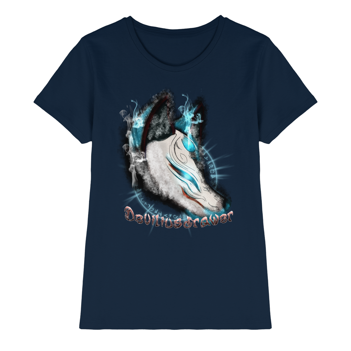 Deviliusdrawer Darkness Kitsune - Ladies Premium Shirt