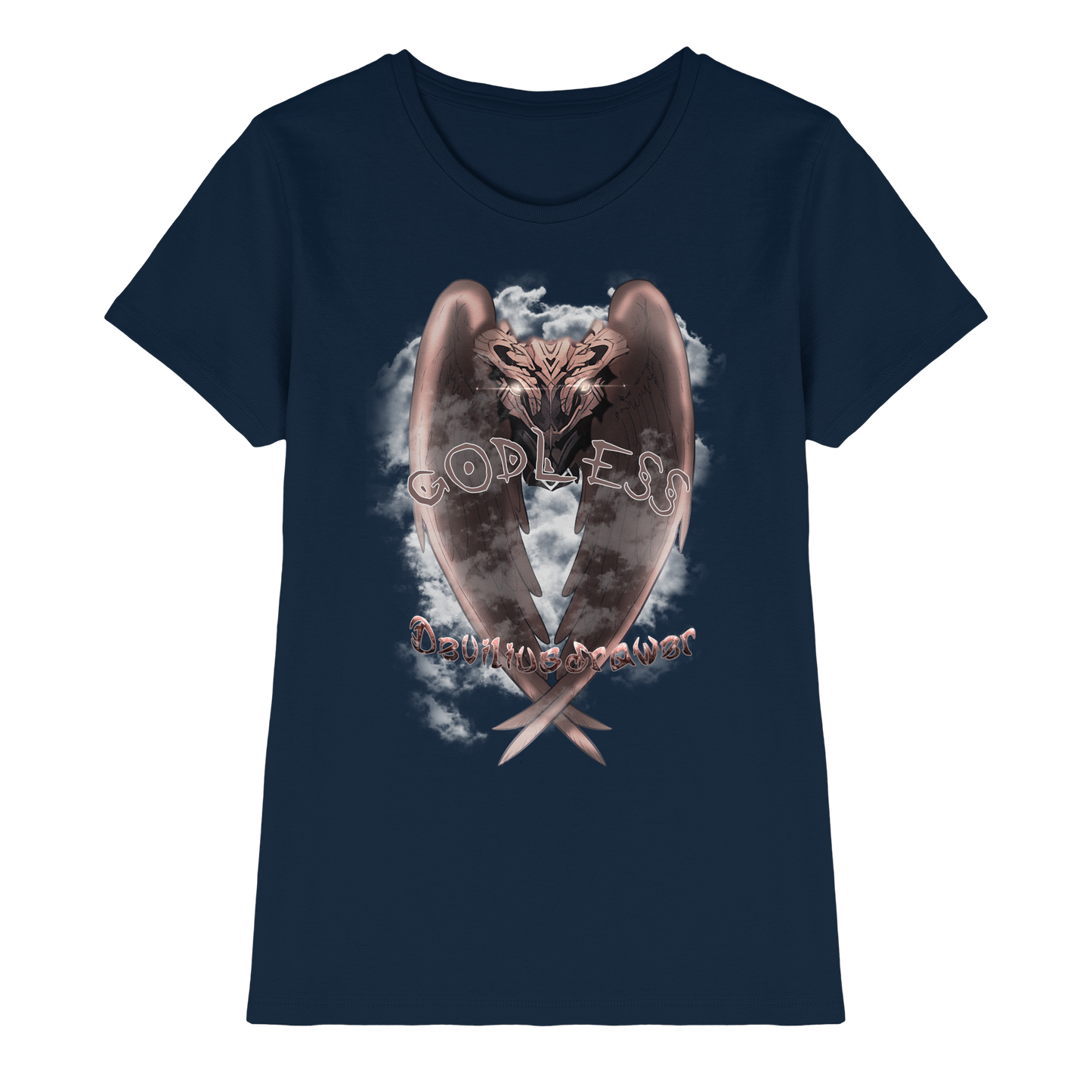 Deviliusdrawer Godless Owl - Ladies Premium Shirt