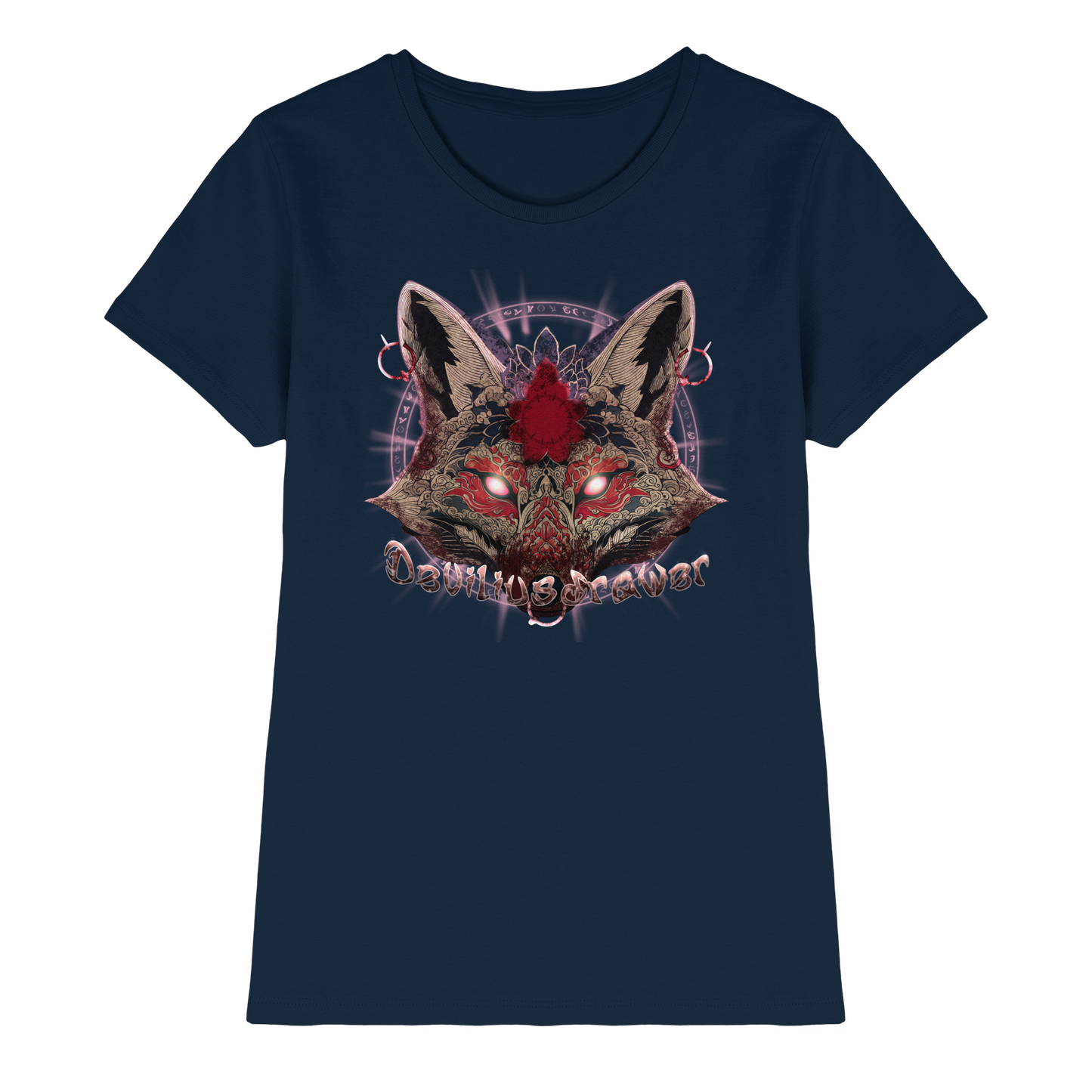 Deviliusdrawer Demon Kitsune - Ladies Premium Shirt