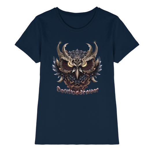 Deviliusdrawer Golden Owl - Ladies Premium Shirt
