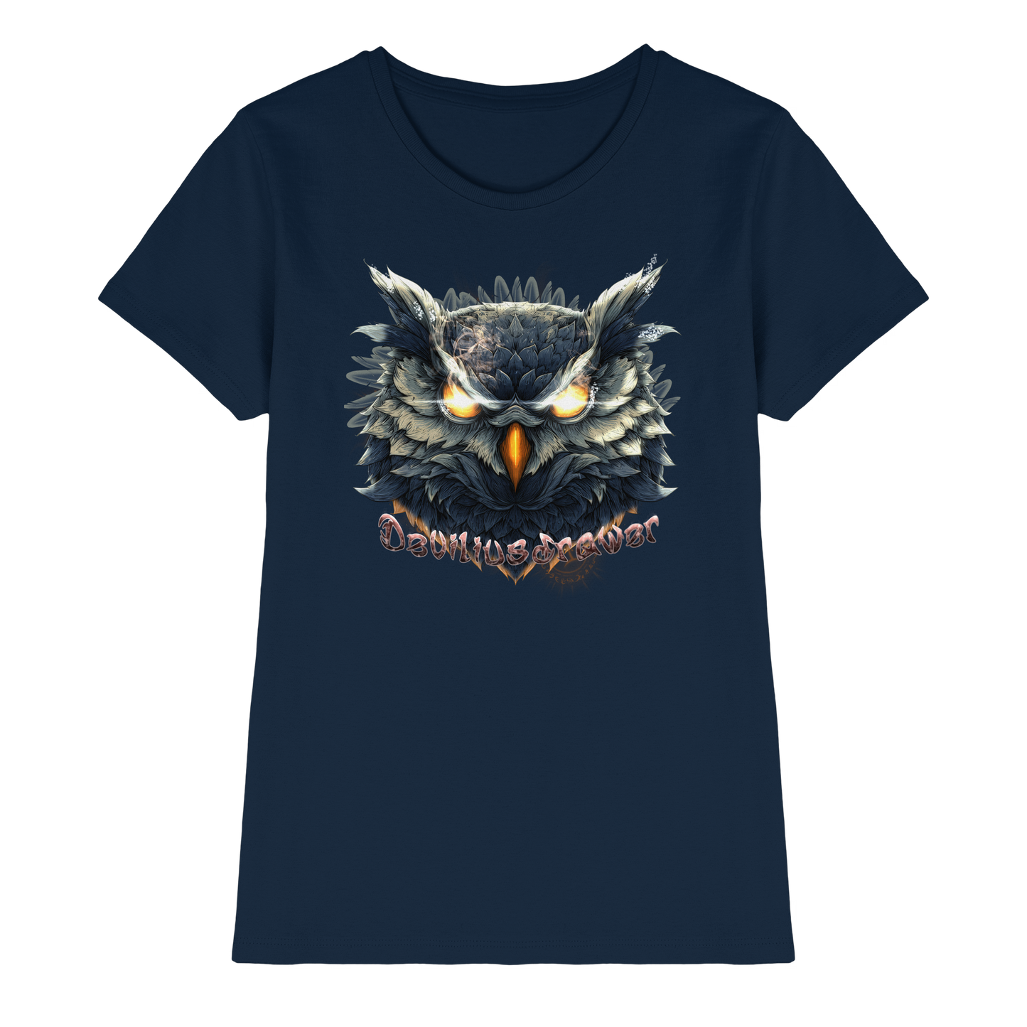 Deviliusdrawer Dark Fire Owl - Ladies Premium Shirt