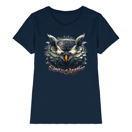 Deviliusdrawer Dark Fire Owl - Ladies Premium Shirt