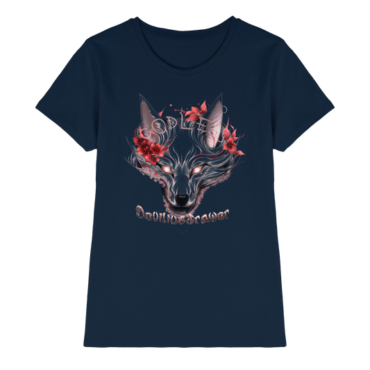 Deviliusdrawer Kitsune Wolf - Ladies Premium Shirt