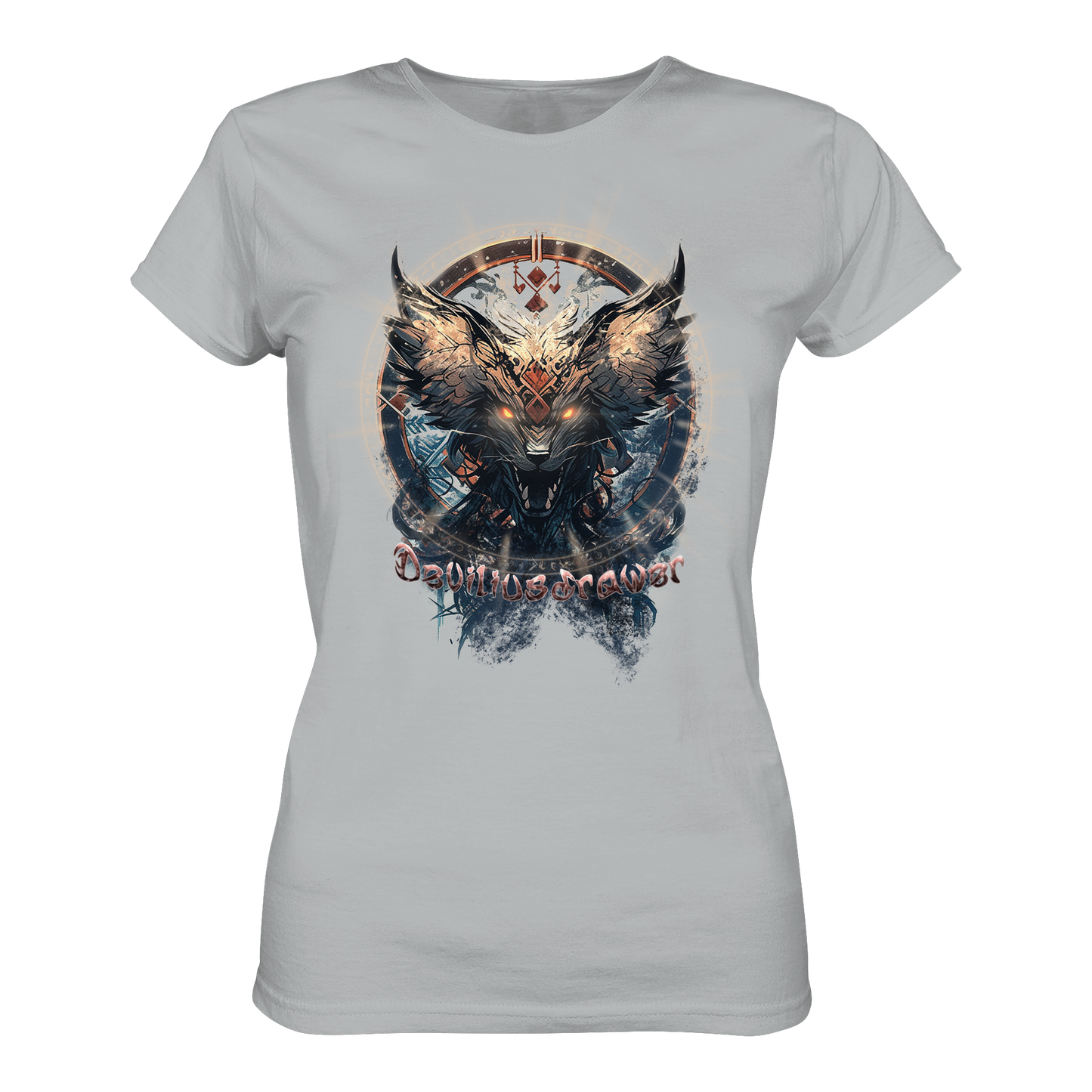 Deviliusdrawer Dark Magic Wolf - Ladies Premium Shirt