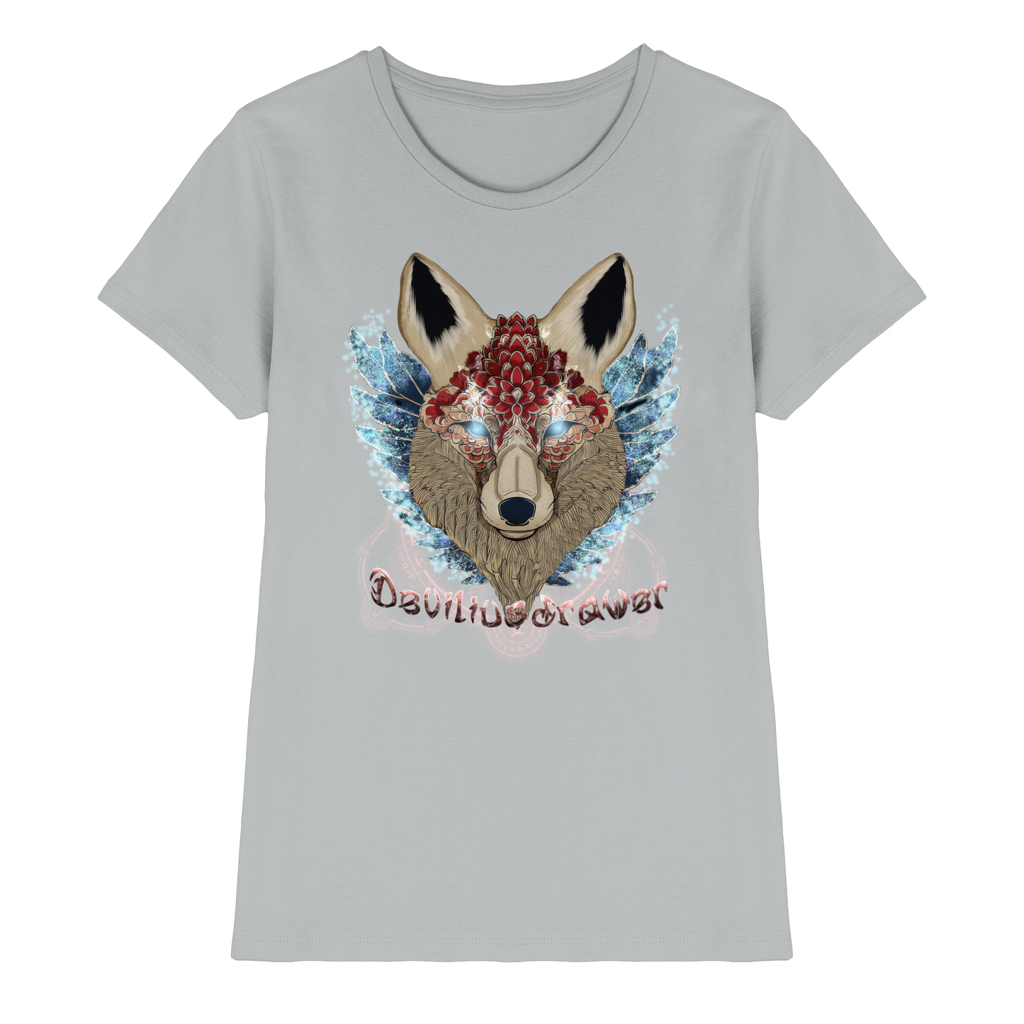 Deviliusdrawer Diamond Kitsune - Ladies Premium Shirt