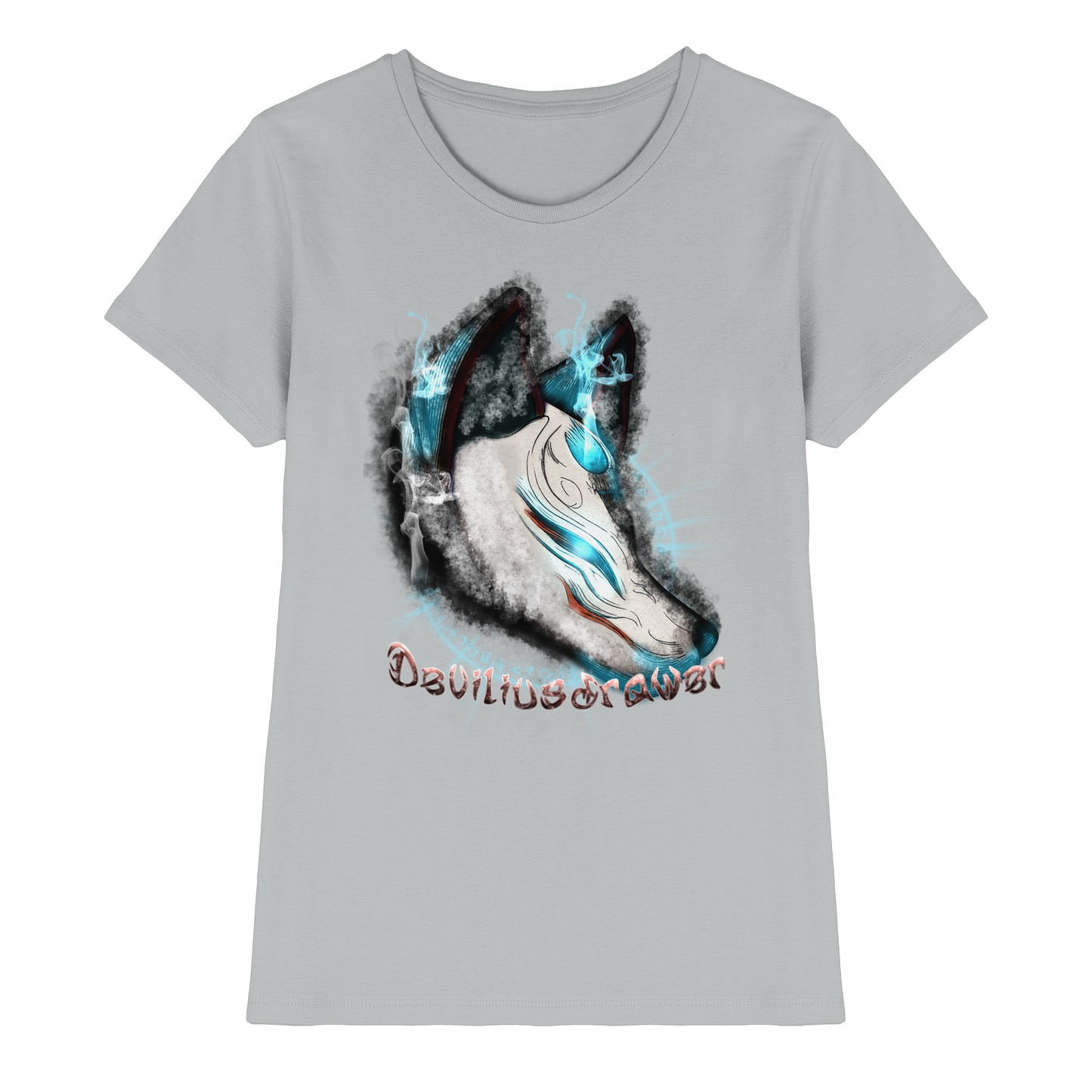 Deviliusdrawer Darkness Kitsune - Ladies Premium Shirt