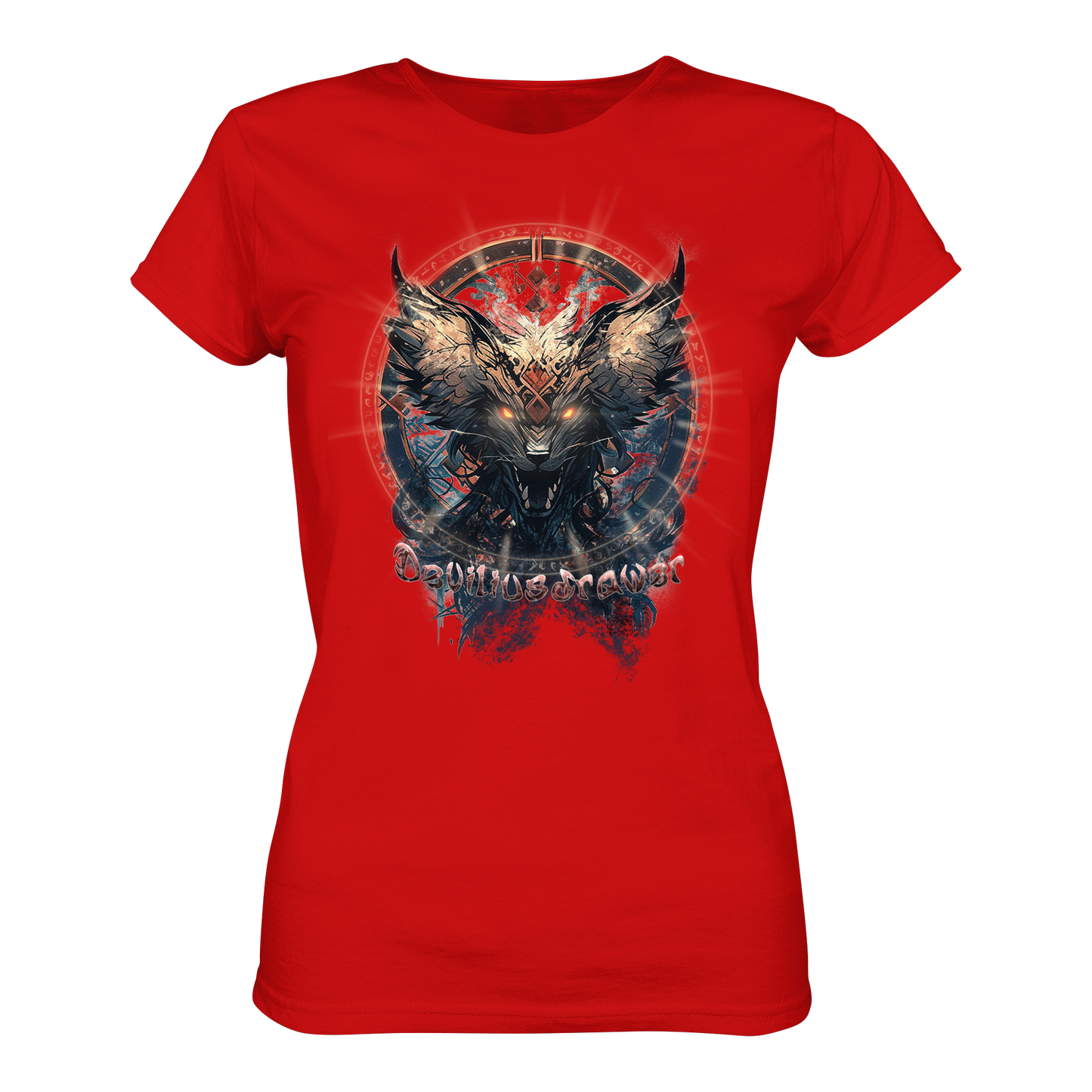 Deviliusdrawer Dark Magic Wolf - Ladies Premium Shirt