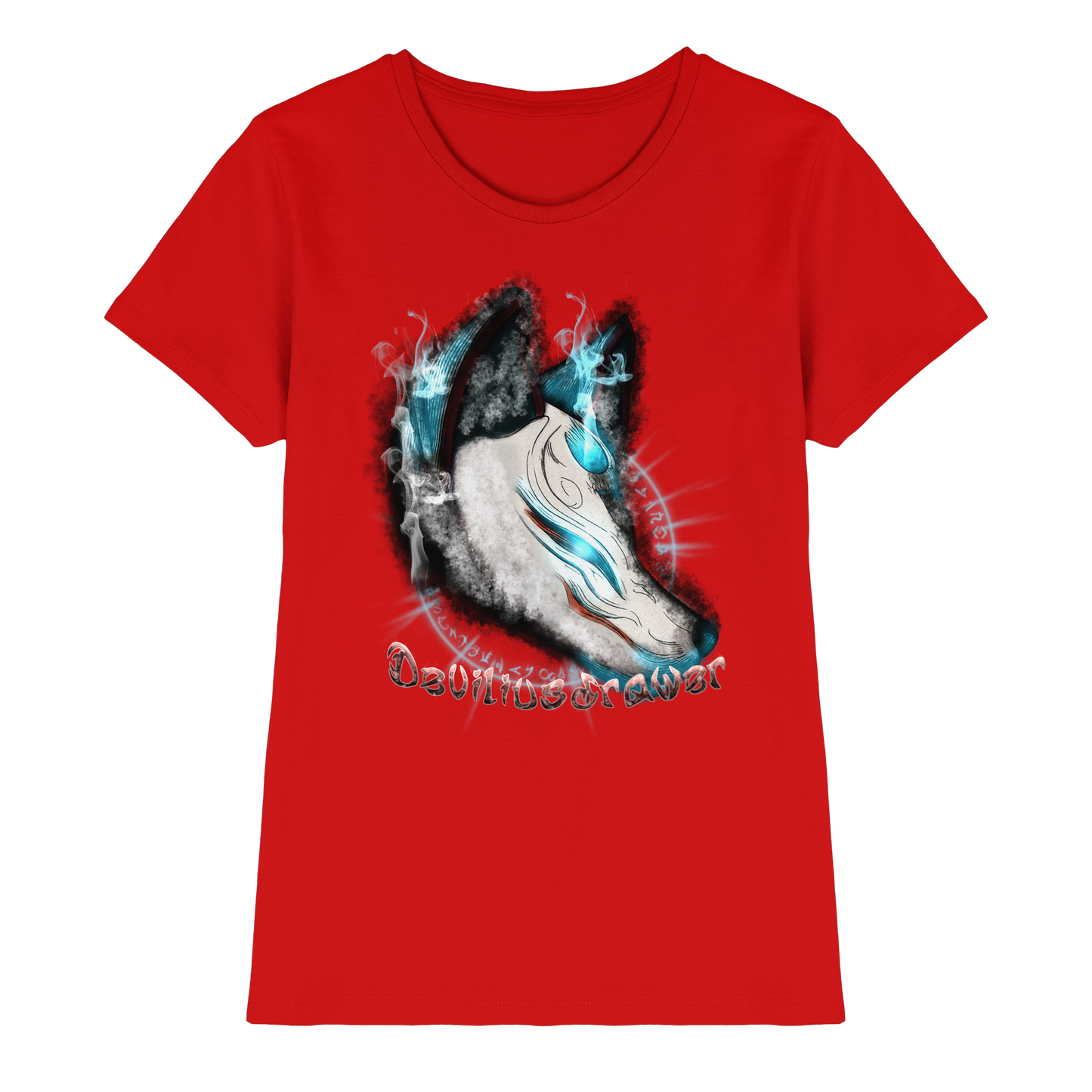 Deviliusdrawer Darkness Kitsune - Ladies Premium Shirt