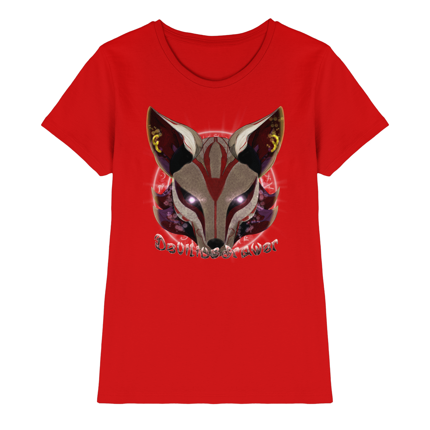 Deviliusdrawer Magic Kitsune - Ladies Premium Shirt