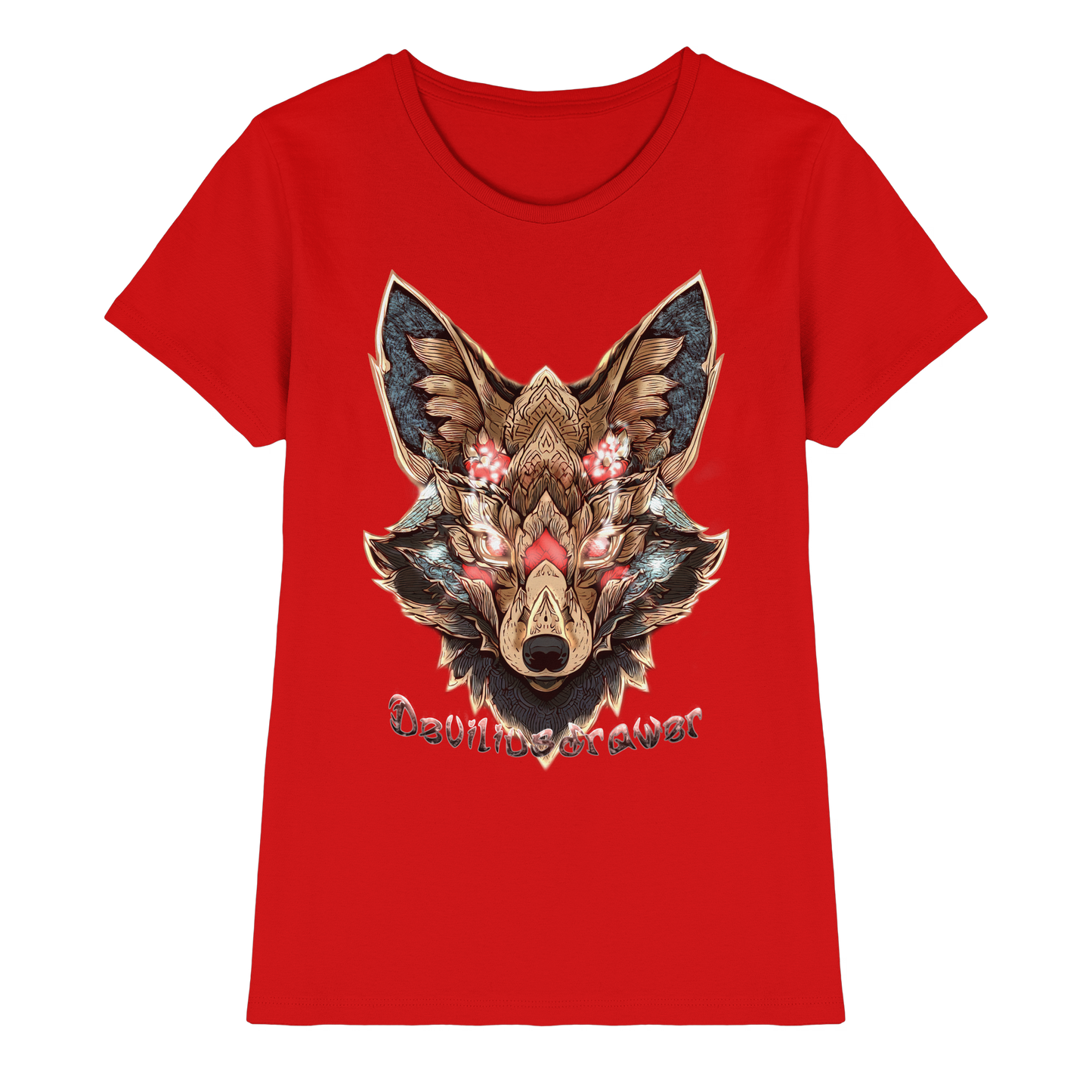 Deviliusdrawer Cristal Kitsune - Ladies Premium Shirt