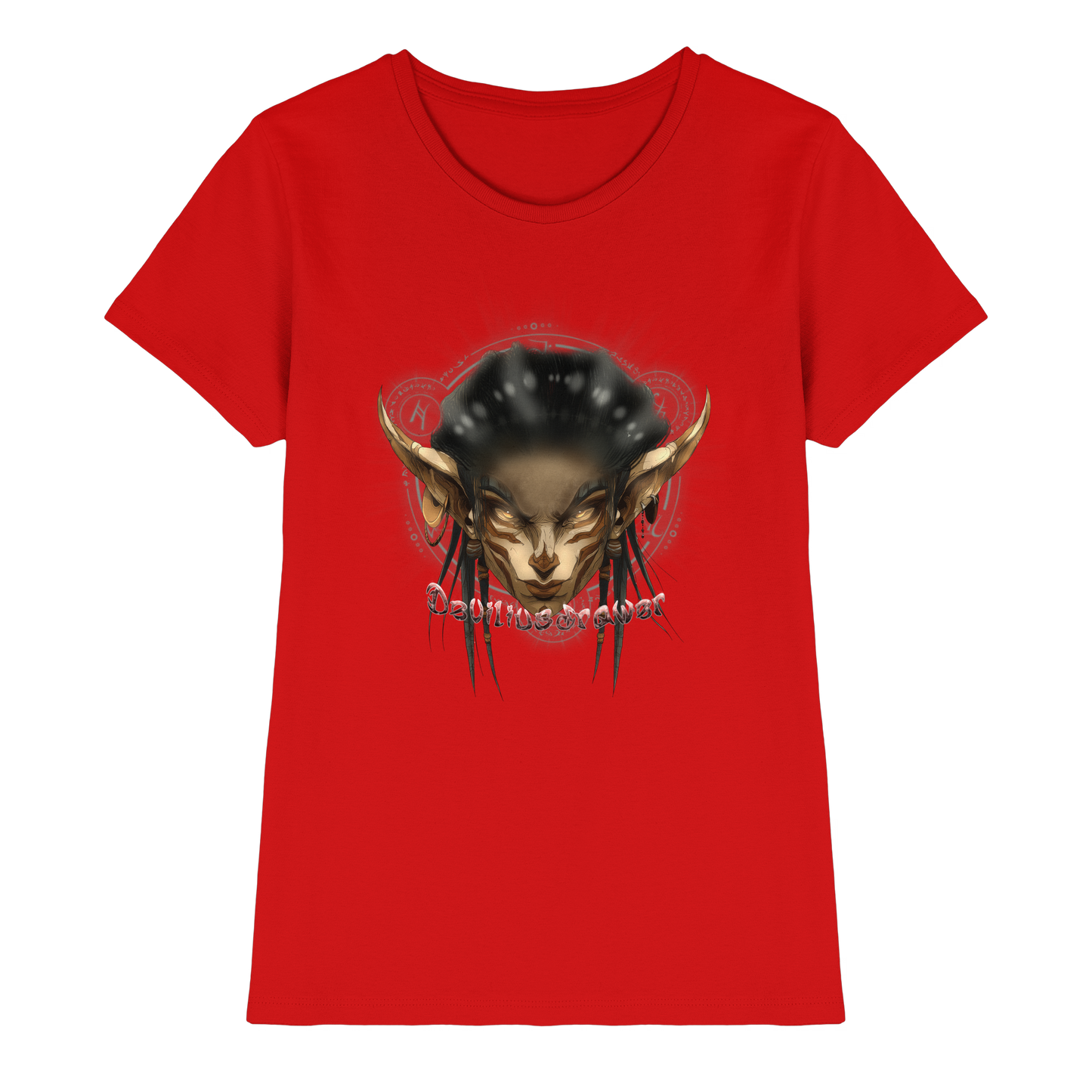 Deviliusdrawer Gold Magician Elf - Ladies Premium Shirt