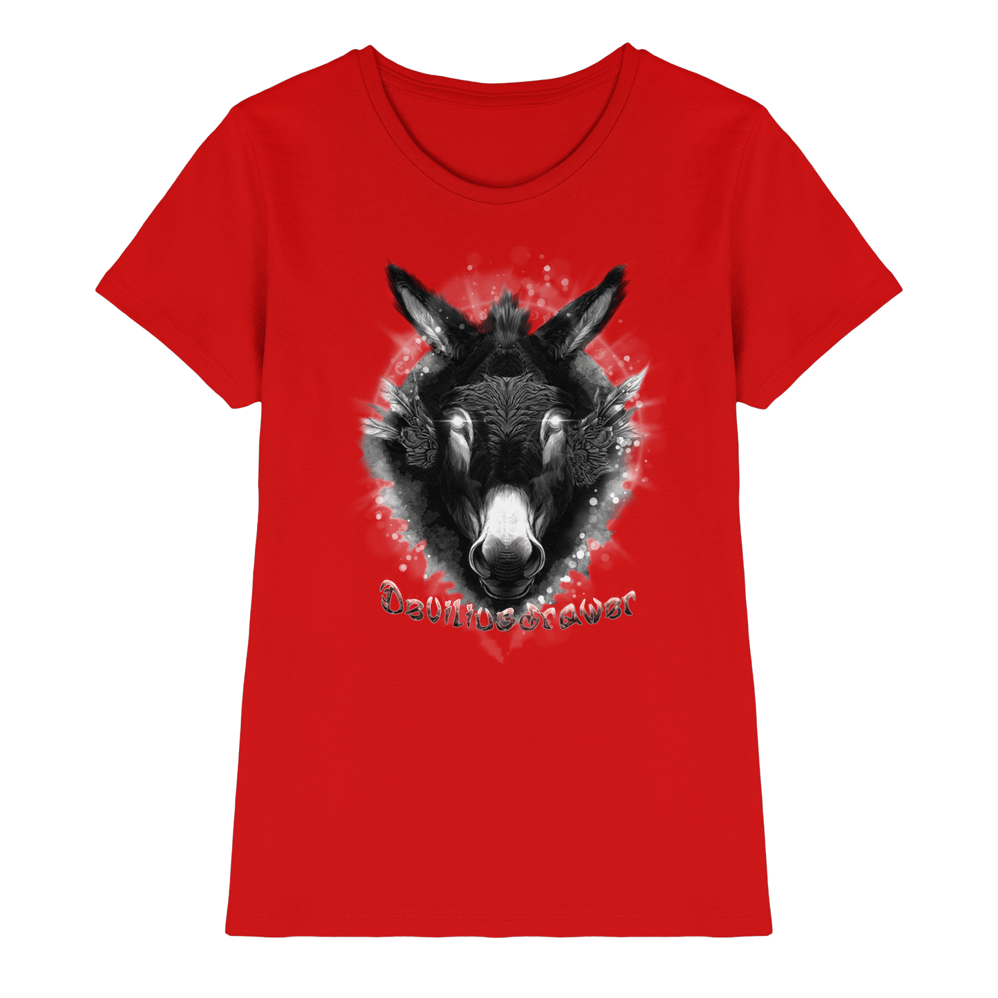 Deviliusdrawer Glowing Donkey - Ladies Premium Shirt