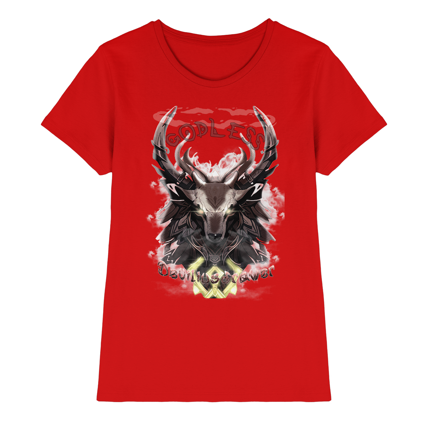 Deviliusdrawer Godless Deer - Ladies Premium Shirt